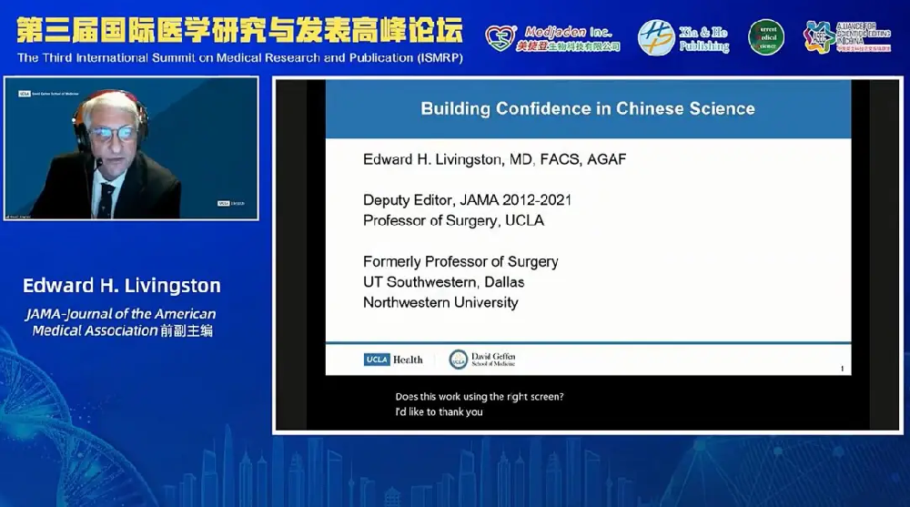 Edward H. Livingston-Enhancing Confidence in Chinese Clinical Research（2021ISMRP）